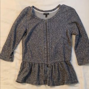 Express zip cardigan.